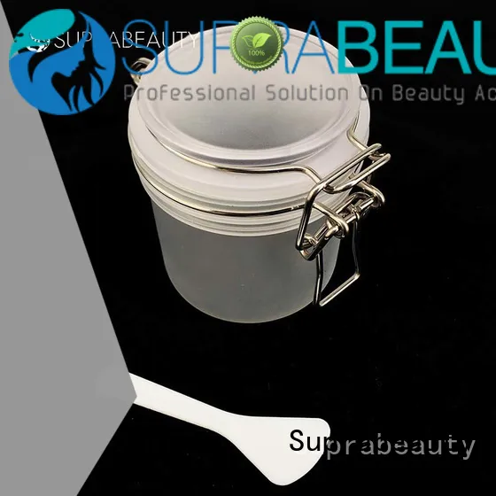 xlj plastic airtight jars with logo printing for cosmetic cream Suprabeauty