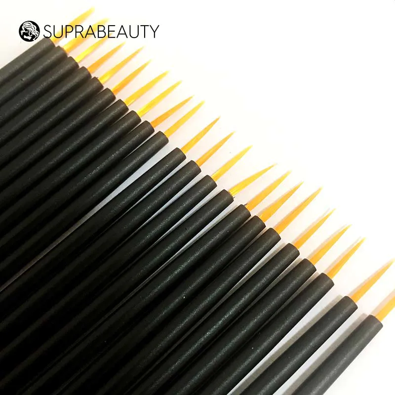 Synthetic hair disposable eyeliner makeup applicator