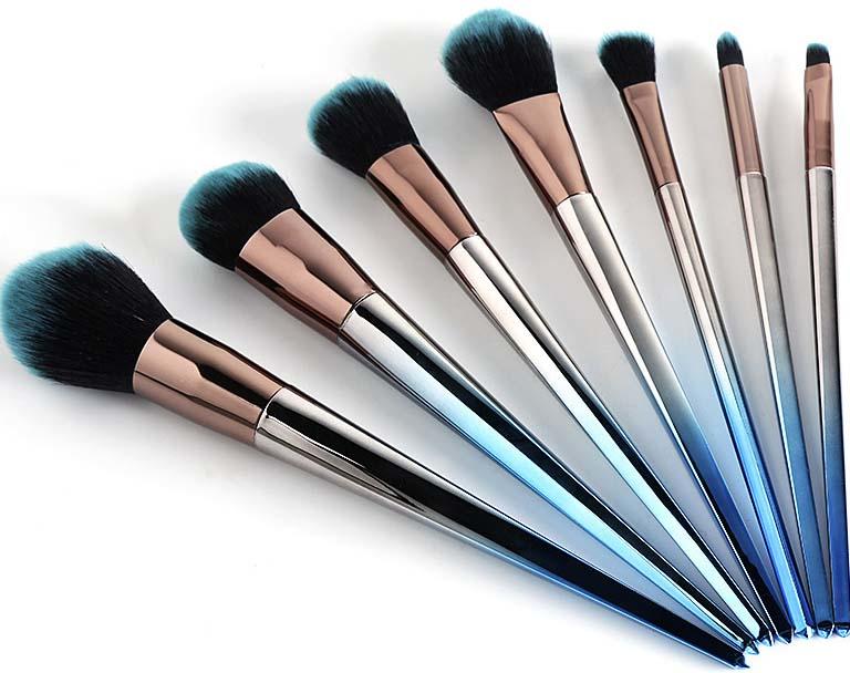 hair makeup brush set cheap with synthetic bristles for eyeshadow