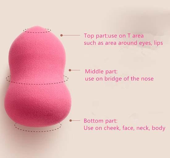 Suprabeauty precut foundation blending sponge with customized color for mineral powder
