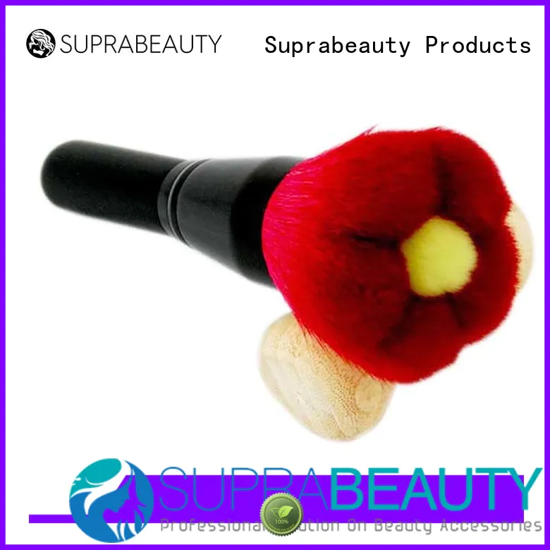 Suprabeauty oval base makeup brush with eco friendly painting for loose powder
