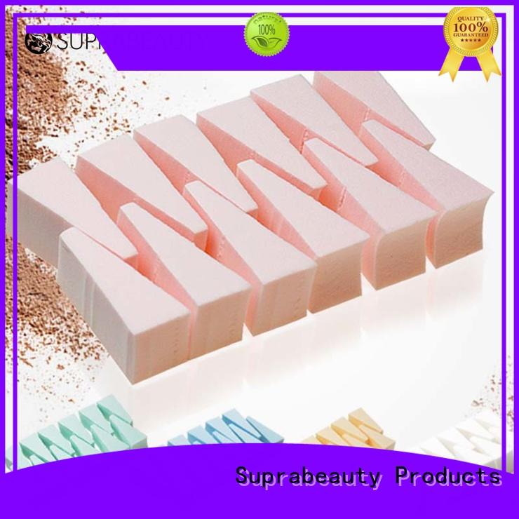 Suprabeauty disposable good makeup sponges with customized color for cream foundation
