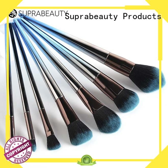 Suprabeauty rainbow best makeup brush set with brush belt