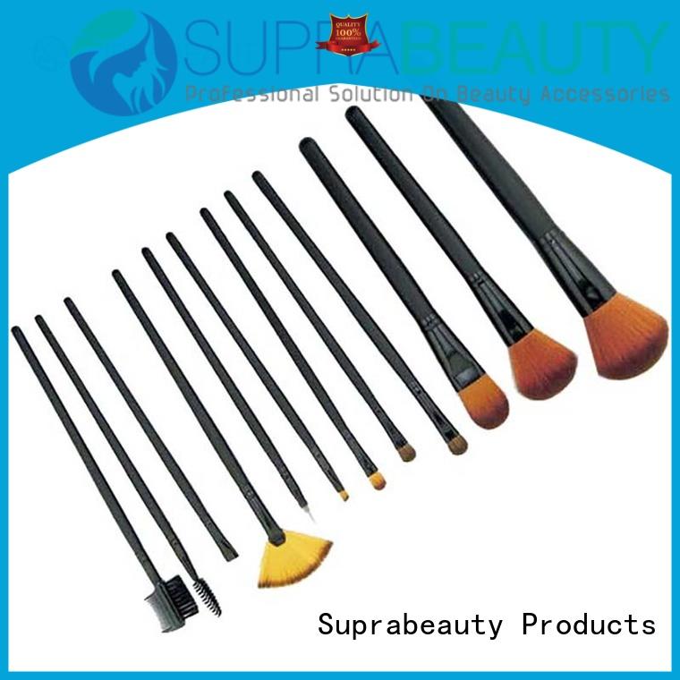 synthetic best rated makeup brush sets with curved synthetic hair