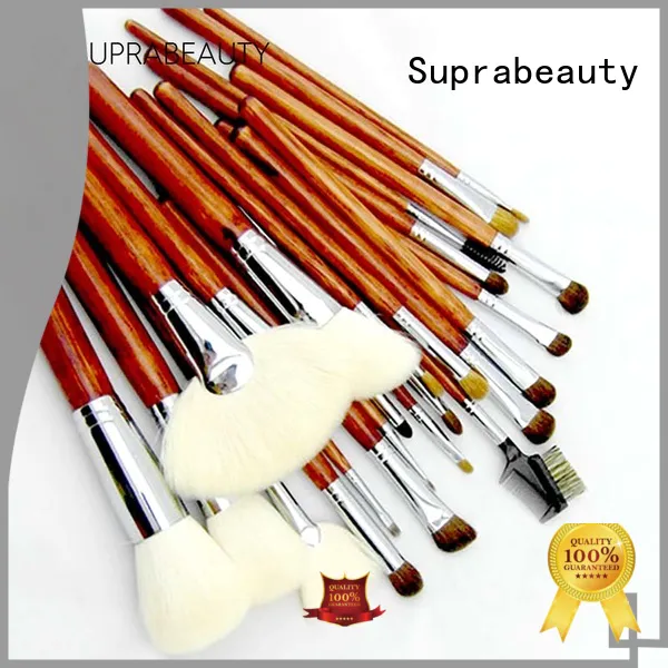 cruelty good quality makeup brush sets with brush belt for students Suprabeauty