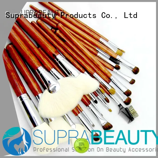 portable beauty brushes set with synthetic bristles for students Suprabeauty