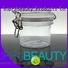 frosted bulk glass cosmetic jars with silicone ring for bath salt Suprabeauty