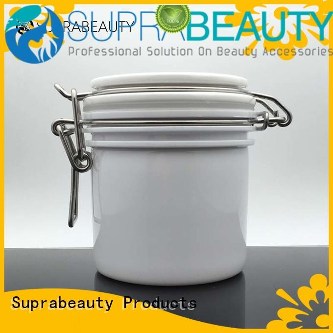 Suprabeauty white bulk cosmetic jars superior quality for cosmetic cream