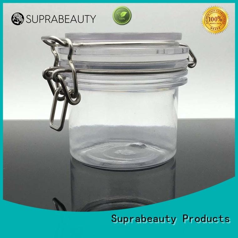 Suprabeauty antioxidative plastic jars with lids with silicone ring for petroleum jelly