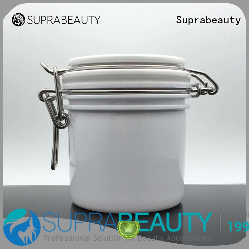 Suprabeauty xlj frascos de plástico con tapas con impresion de logotipo para crema cosmética