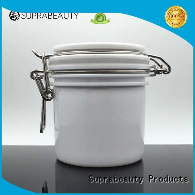 xlj clear cosmetic jars with silicone ring for petroleum jelly Suprabeauty