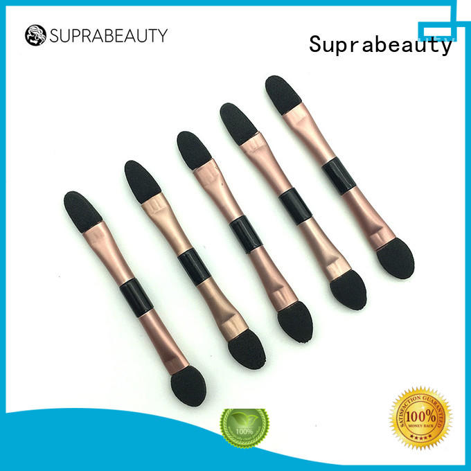 Suprabeauty nylon disposable makeup applicators set with bamboo handle for eyeshadow powder