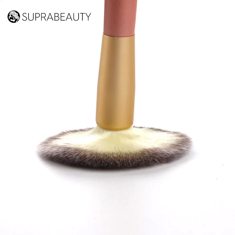 Suprabeauty portable best quality makeup brush sets with curved synthetic hair for artists