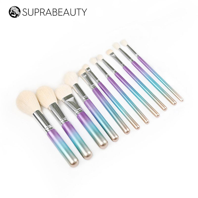 Kit pennelli cosmetici Suprabeauty11 pezzi pennelli cosmetici color arcobaleno