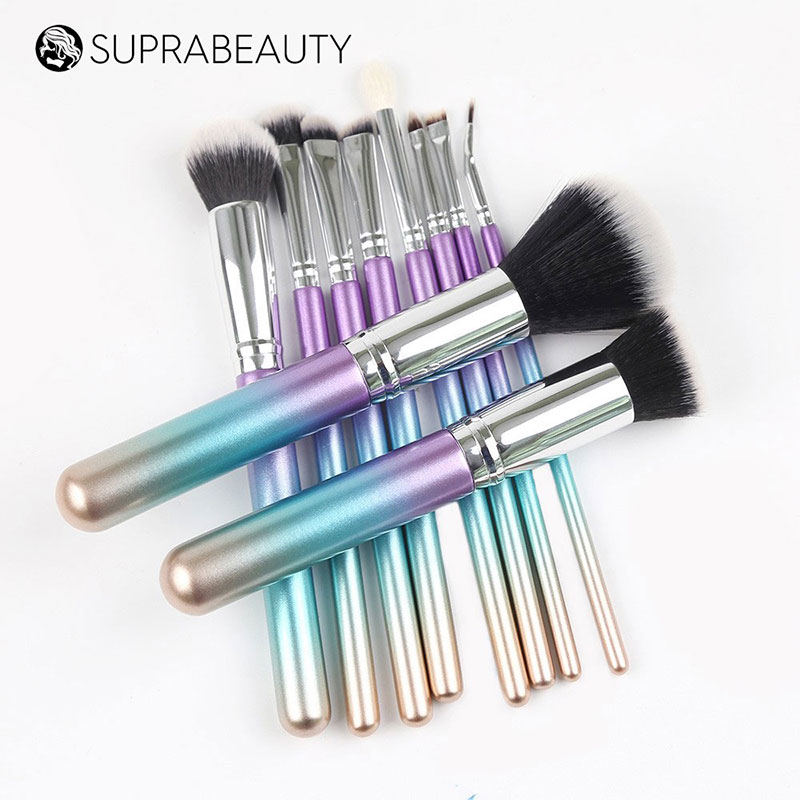professional best rated makeup brush sets with synthetic bristles for loose powder-4