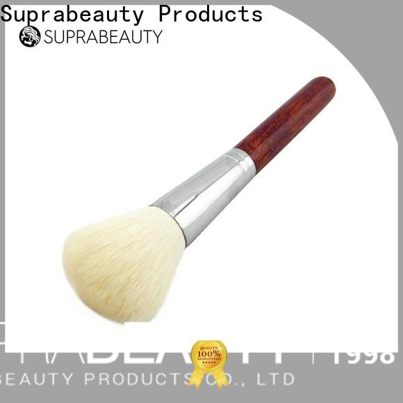 custom cream makeup brush company bulk production