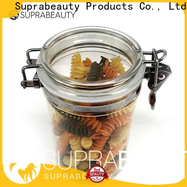 Suprabeauty plastic airtight jars best supplier for promotion