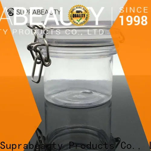 customized clear plastic jars with lids best manufacturer bulk production