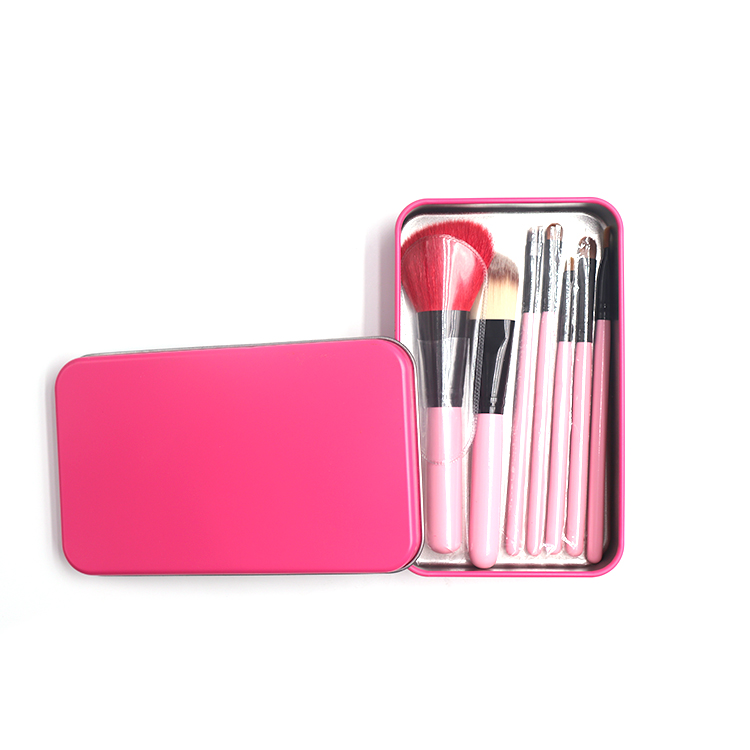 Conjunto de cepillos de maquillaje portátil 7pcs