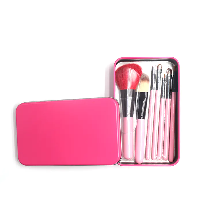 7pcs portable makeup brush set