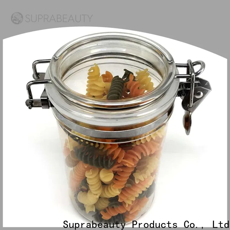Suprabeauty low-cost plastic cosmetic jars with lids manufacturer bulk production