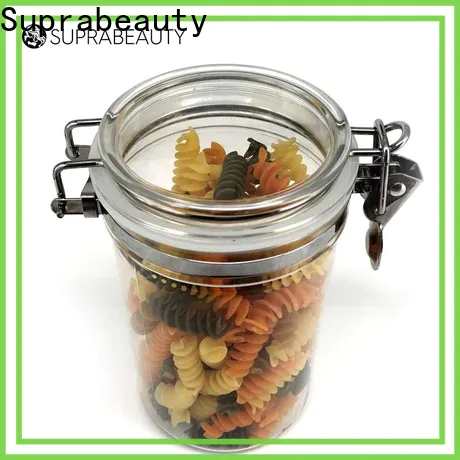 Suprabeauty popular clear plastic jars with lids supply for package