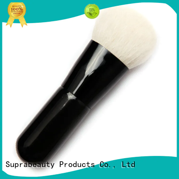 Short handle goat hair mineral powder makeup brush