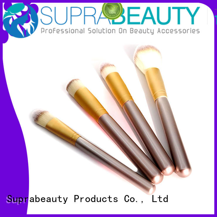Suprabeauty complete makeup brush set with curved synthetic hair for artists