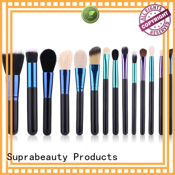 Suprabeauty sp affordable makeup brush sets with curved synthetic hair for students