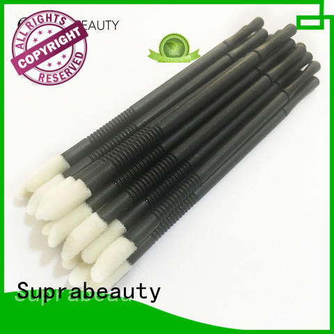 Suprabeauty paper tips disposable lip brushes with bamboo handle for mascara tube
