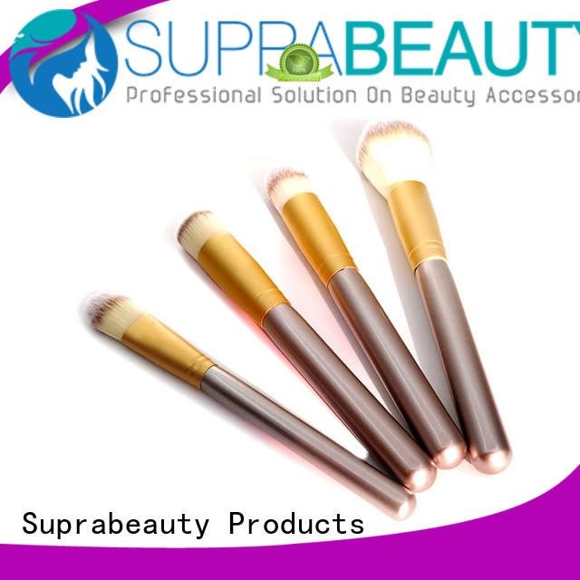 portable professional makeup brush set with synthetic bristles for artists