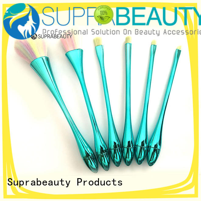 Suprabeauty marble buy makeup brush set with curved synthetic hair for students